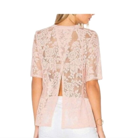 BCBGENERATION Floral Lace Open-back Top Size XSMALL - Picture 10 of 16